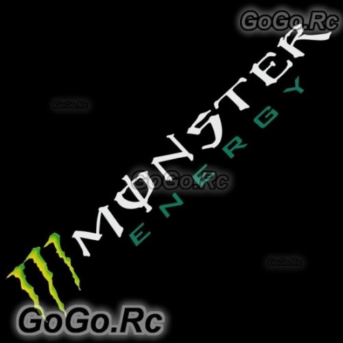 Monster Energy Sticker Decal JDM Racing Car Bumper Silver 70mmx290mm