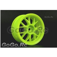4 Pcs 1/10 RC Car Wheel Rim Sports Green 9043