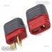 1 Pair Amass T Plug Deans Male & Female Connectors with Insulated caps
