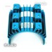 3-Piece Blue Aluminum Heatsink Top For 540 550 Motor Tamiya HSP Car RC EP (AX016BUx3)