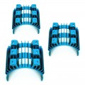 3-Piece Blue Aluminum Heatsink Top For 540 550 Motor Tamiya HSP Car RC EP (AX016BUx3)