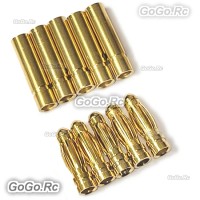 3mm Gold Bullet Connector for Battery Motor Esc x 5 Pairs For Rc (BR511-512)