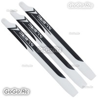 3-Piece ALZRC 360mm Carbon Fiber Main Blade For Devil 380 Fast  / SAB GOBLIN 380 KSE Heli