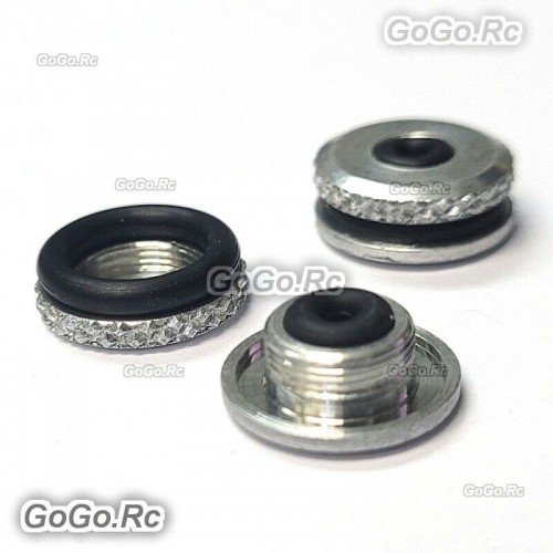 2 Pcs ALZRC Metal Canopy Mounting Grommets Nut For Devil Trex 450 480