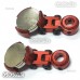 2 Pcs Red Invisible Body Shell Post Column Mount Strong Magnet For 1/10 RC Car