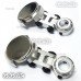 2 x Silver Invisible Body Shell Post Column Mount Strong Magnet For 1/10 RC Car