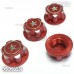Metal 17mm Hex Wheel Mount Nuts Parts Red for Traxxas X-MAXX Summit RC Car