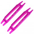 2-Piece Aluminum Ball End Remover 4mm 4.8mm 5mm 5.8mm Pink For RC Car - CR020PKx2