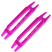 2-Piece Aluminum Ball End Remover 4mm 4.8mm 5mm 5.8mm Pink For RC Car - CR020PKx2