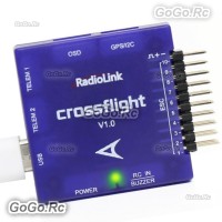 RadioLink Crossflight Flight Controller FC OSD Integrated 10CH PWM Output For RC multi-rotor Drone FixedWing helicopter car boat