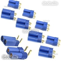 5 Pair Bend 90 Degrees 5mm EC5 Bullet Connector Male/Female Plugs Adapters
