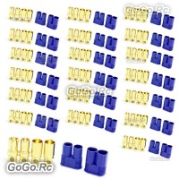 20 Pair 8mm EC8 Bullet Connector Male + Female Plugs Adapters Battery Losi