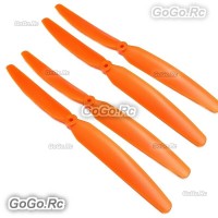 4 Pcs New EP-1060 Orange Airplane Propellers Props For RC Plane