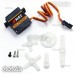4 Pcs EMAX Model ES09A Dual-Bearing Specific Swash Servo for RC Helicopter Plane