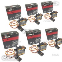 6-Piece of EMAX 4.3g Digital Servo Plastic Gear 0.8kg Torque for 3D F3P Airplanes - ES9051x6