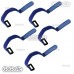 5 Pcs 210mm Battery Self-Adhesive Strap Reusable Cable Tie Wrap hook loop Blue