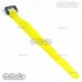 5x 210mm Battery Self-Adhesive Strap Reusable Cable Tie Wrap hook loop Yellow