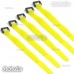 5 Pcs 315mm Battery Self-Adhesive Strap Reusable Cable Tie Wrap hook loop Yellow