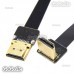 2x 20cm FPV HDMI Type A Male to Down Angled 90 Degree HDMI Male HDTV Flat Cable