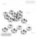 15 Pcs Aluminum Countersunk Washers Gaskets Silver For M2.5 Screws