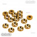 15 Pcs Aluminum Countersunk Washers Gaskets Gold For M2.5 Screws