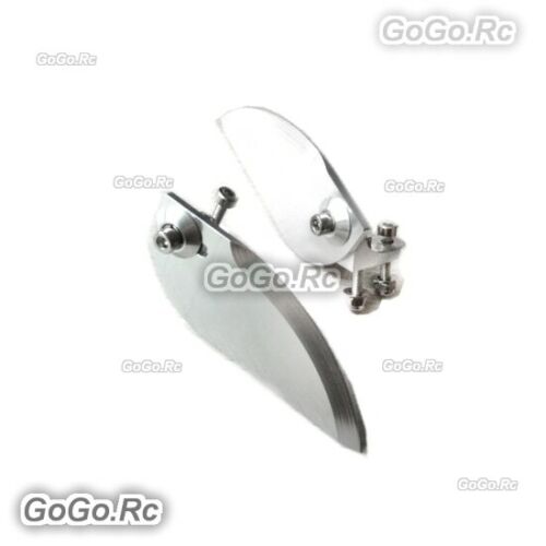 1 Pair 82mm Metal Turn Fins For Large Electric Steering RC Model Boat 82x30mm