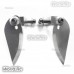 1 Pair Metal Turn Fins For Small Electric Steering RC Model Boat 55* 21mm