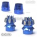 Aluminum 3D Anti-Slip Transmitter Stick Blue For M4 Size or 4mm - F104-BUM4