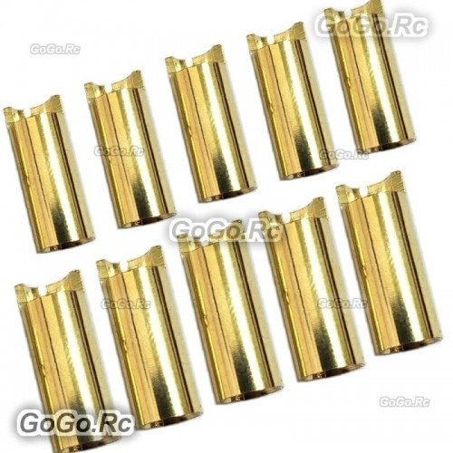 10 Pcs 5.5 mm Female Gold Bullet Connector for Battery Motor Esc