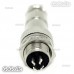 1 Set 12mm 4 Pin Aviation Plug Male & Female Wire Panel Metal Connector GX12-4