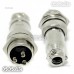 10 Set 16mm 3 Pin Aviation Plug Male & Female Wire Panel Metal Connector GX16-3