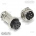 10 Set 16mm 8 Pin Aviation Plug Male & Female Wire Panel Metal Connectors GX16-8
