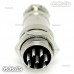 1 Set 16mm 8 Pin Aviation Plug Male & Female Wire Panel Metal Connector GX16-8