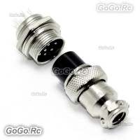 1 Set 16mm 9 Pin Aviation Plug Male & Female Wire Panel Metal Connector - GX16-9