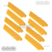 4 Set Yellow Tail Rotor Blade For T-rex Trex 250 Helicopter (H250S49AX4