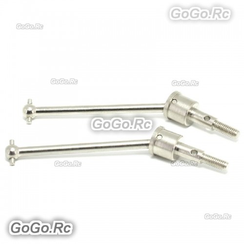 RC 1:10th On-Road Car Steel Universal Dogbone Shaft 2P For HSP 188015 Silver