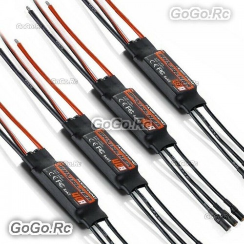 4 Pcs Hobbywing Skywalker 2-3s 40a Brushless ESC with 5v/3a BEC for Airplan