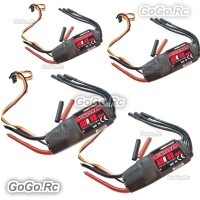 4-Piece of Hobbywing Skywalker 60A ESC V2 Brushless Electronic Speed Controller 5V5A UBEC For 3-6S RC Airplane - HSW60AV2x4