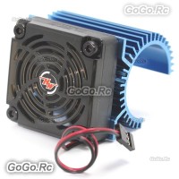 Hobbywing Cooling Fan and Heat Sink Combo C1 for 3660 3674 Motor 1:8 RC Car Blue