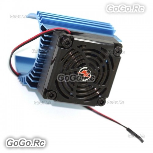 Hobbywing Cooling Fan 44x65mm and Heat Sink Combo C4 for 1:8 RC Car HWI86080130 