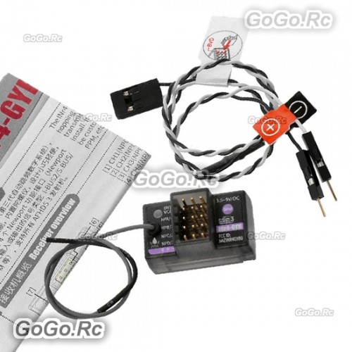FLYSKY INR4-GYB 2.4GHz 4CH Receiver PPM / I-Bus Output For RC Cars or Boats