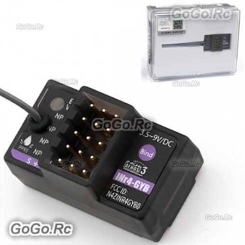 thumbnail image 2 of Flysky INr4-GYB 4-Channel Receiver With Gyro For NB4/Pro Transmitters - AFHDS 3, 2.4GHz 2 of 14