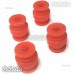 4 x Red Vibration Dampening Silicone Rubber Balls DJI Phantom Anti Jello Gimbal MC001RD