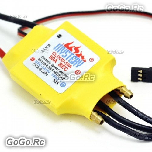 50A Brushless ESC Mystery Cloud 50 APM BEC With Water Cooling For Boat VER 2.1 