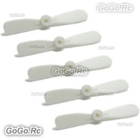 5 Pcs White Tail Rotor Blade Spare Parts For Mini SH 6025 6025-1 Rc Helicopter