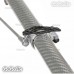 Steam 550 Metal Carbon Fiber Stabilizer Housing  Silver For 22mm Tail Boom of MK550 RC Helicopter MK5503