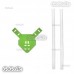 Steam 550/600 Antenna Mount Set Green For Tarot / Steam MK550 MK600 RC Helicopter MK6012C