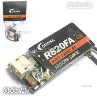 Corona R820FA 2.4GHz FASST S.Bus / CPPM Mini Receiver Compatible with FUTABA