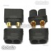 1 Pair Male / Female XT60 Upgrade Bullet Connector Plug For Lipo Battery Black