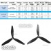Tarot 2-Piece 7-inch 3-Blade 7045 Racing Propeller Blade Clockwise CW for 300 350 Quadcopter Drone Black TL1601